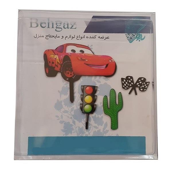 تاپر تزیین کیک به گز مدل مک کویین مجموعه 4 عددی